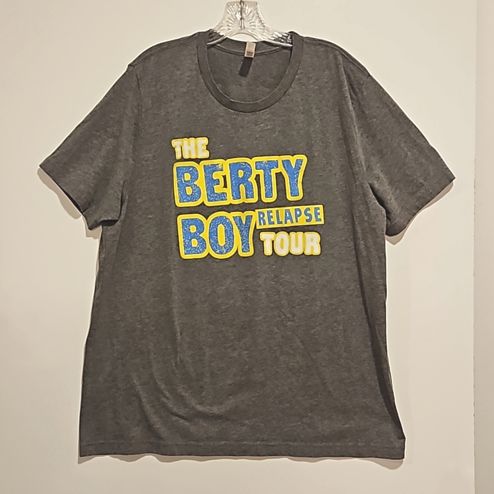 The Berty Boy Relapse Tour short sleeve graphic concert tee 2XL city date UNISEX